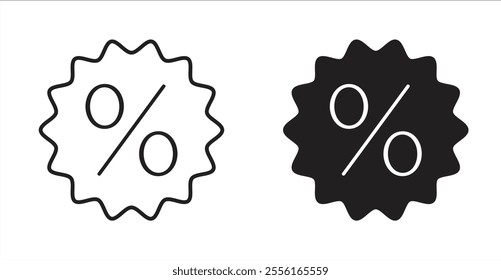 Percentage Filled flat icons set for apps and web ui designs.