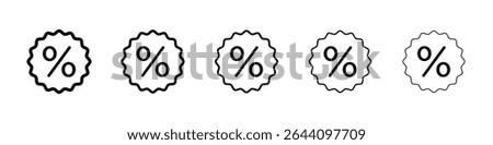 Percentage icon concept. graphic design, logo, Web, UI.