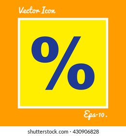 Percentage Icon. Eps-10.