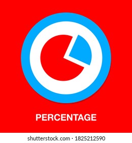 percentage icon. flat illustration of percentage vector icon. percentage sign symbol