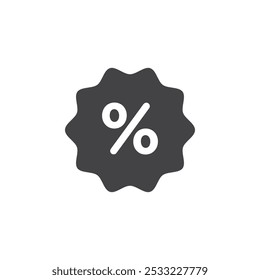 Percentage Icon Flat simple outline set