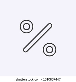 Percentage icon isolated on background. Discount symbol modern, simple, vector, icon for website design, mobile app, ui. Vector Illustration