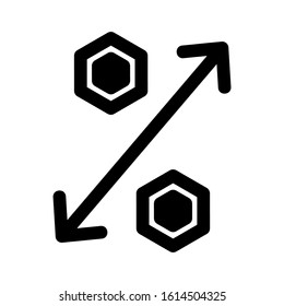 percentage icon isolated sign symbol vector illustration - high quality black style vector icons
