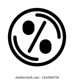 percentage icon isolated sign symbol vector illustration - high quality black style vector icons

