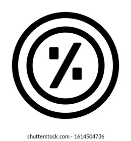 percentage icon isolated sign symbol vector illustration - high quality black style vector icons
