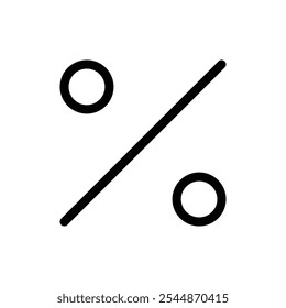 Prozentualer Symbol-Umrissvektor für Web-UI