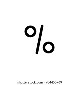 percentage icon. sign design