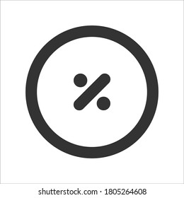 percentage icon sign vector design