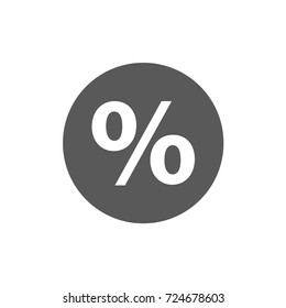 Percentage Icon. Simple Illustration Of Percentage Vector Icon Isolated On White Background