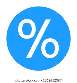 Percentage icon symbol vector illustration. Discount sign design isolated on white background.