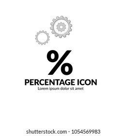 Percentage icon vector.Can be used as icon or logo for websites, applications, mobile and UI design, vector illustration