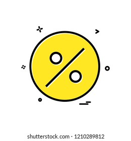 percentage icon vector design