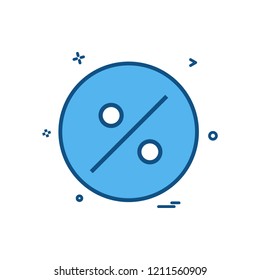 percentage icon vector design