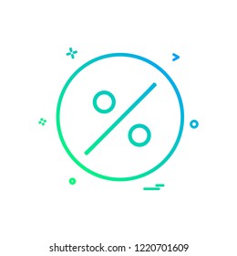 percentage icon vector design