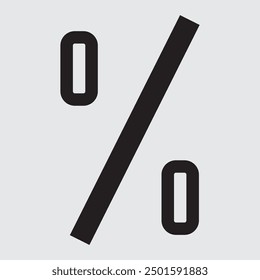 percentage icon vector. percentage icon Discount and sale symbol. Logo icon isolated on PNG background. Vector illustration.
