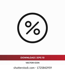 Percentage Icon Vector. Discount Sign