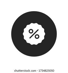 Percentage icon vector. Discount sign