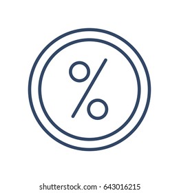 Percentage Icon Vector Illustration 