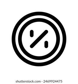 percentage icon. vector line icon for your website, mobile, presentation, and logo design.