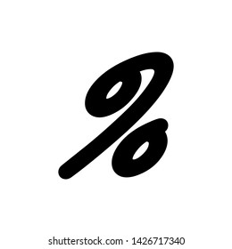 Percentage Icon Vector Logo Template Illustration  - Vector