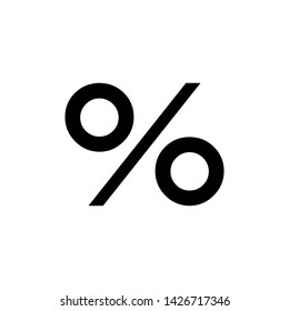Percentage Icon Vector Logo Template Illustration  - Vector