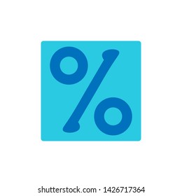 Percentage Icon Vector Logo Template Illustration  - Vector
