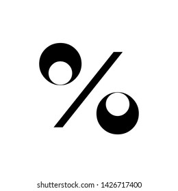 Percentage Icon Vector Logo Template Illustration  - Vector