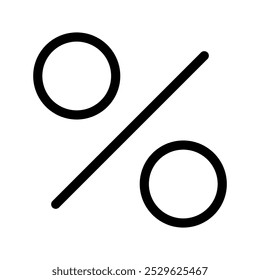 Ilustração de Design do Símbolo do Vetor de Ícone de Porcentagem