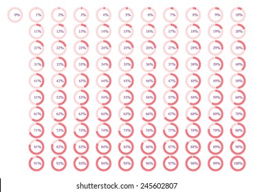 Percentage icons full set vector illustration