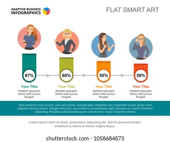 Percentage infographic design. Editable template for timeline diagram, process chart, presentation. Creative concept for project, report. Can be used for topics like business, analysis, planning