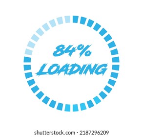 percentage loading sign label vector art illustration with awesome font on white background