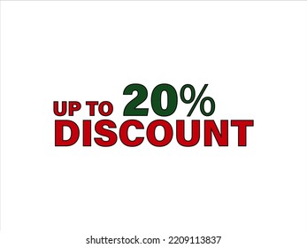 Up to percentage off Sale. Discount offer price sign. Special offer symbol. Discount tag badge Vector Illustration. Perfect design for shop and sale banners.