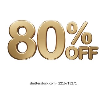 Percentage off text effect illustration 