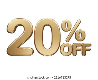 Percentage off text effect illustration 