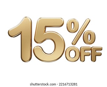 Percentage off text effect illustration 