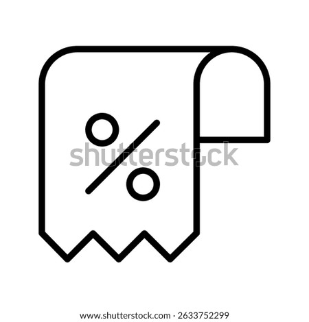 Percentage, Percent or Discount simple icons set designed in filled, outline, line and stroke style