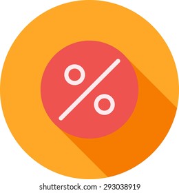 Percentage, portion, fraction icon vector image.Can also be used for banking, finance, business. Suitable for web apps, mobile apps and print media.