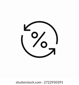 Prozentualer Aktualisierungskreis, Symbol, Vektor
