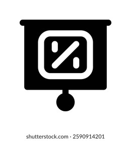 percentage solid icon. vector icon for your website, mobile, presentation, and logo design.