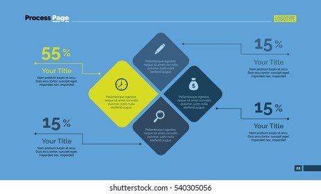 Percentage Squares Diagram Slide Template