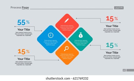 Percentage Squares Diagram Slide Template