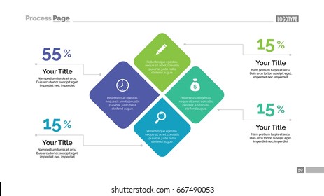 Percentage Squares Diagram Slide Template