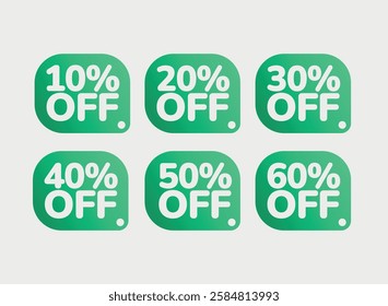 percentage stamp set vector. outlet sale