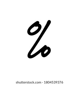 Percentage symbol design, percent sign illustration - Vector