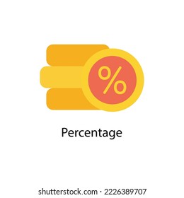Percentage vector Flat  Icons. Simple stock illustration