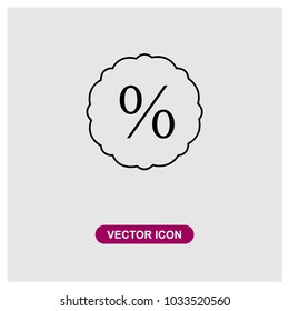 Percentage Vector Icon