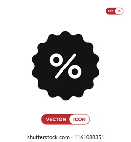 Percentage vector icon