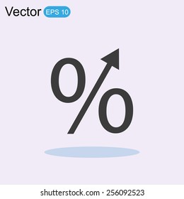 Percentage vector icon