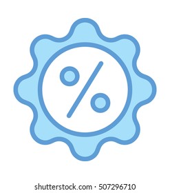 Percentage Vector Icon 