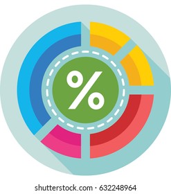 Percentage Vector Icon